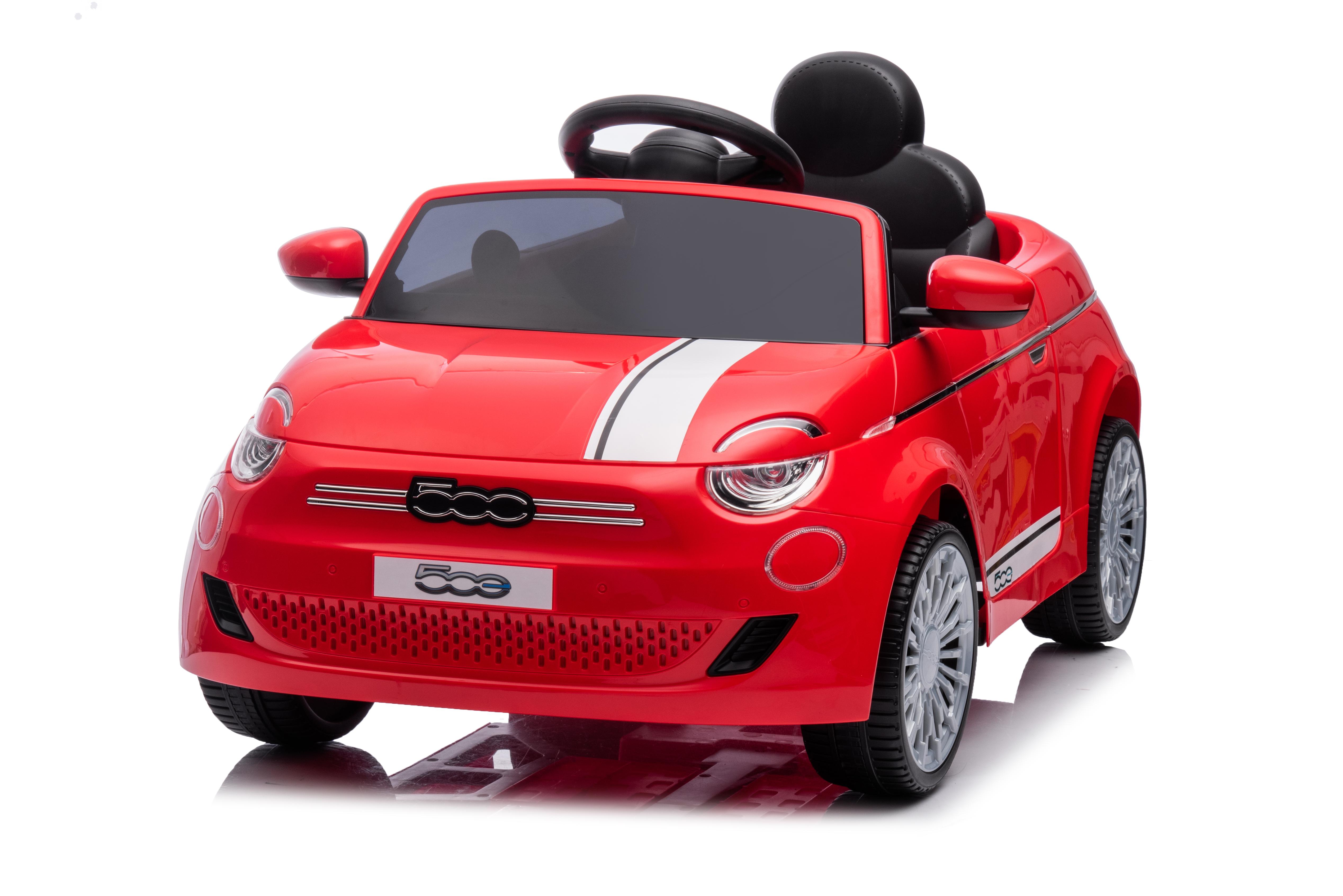 fiat, avto na akumulator, rdeč, prince toys